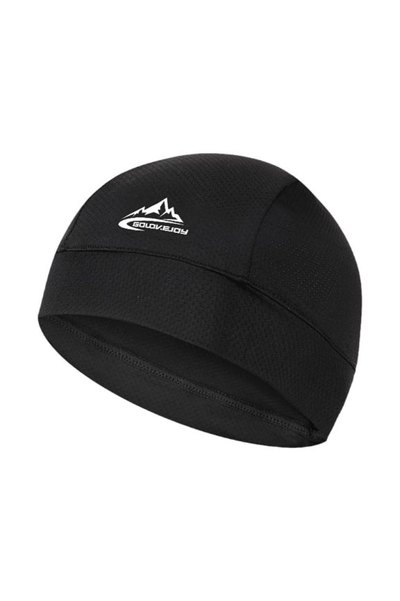 2025-XMZ187; Black (peak mark) (C) One size $ Quick-drying melon skin hat men and women summer ice silk cycling hat running sports bicycle lining hat XMZ187