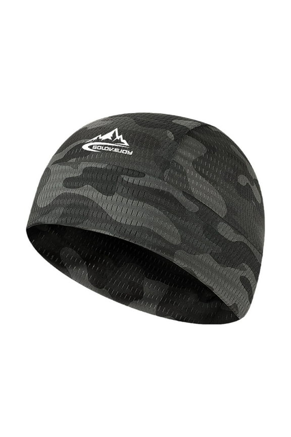 2025-XMZ187; Green camouflage (peak mark) (B) one size $ quick-drying melon skin hat men and women summer ice silk cycling cap running sports bicycle lined hat XMZ187