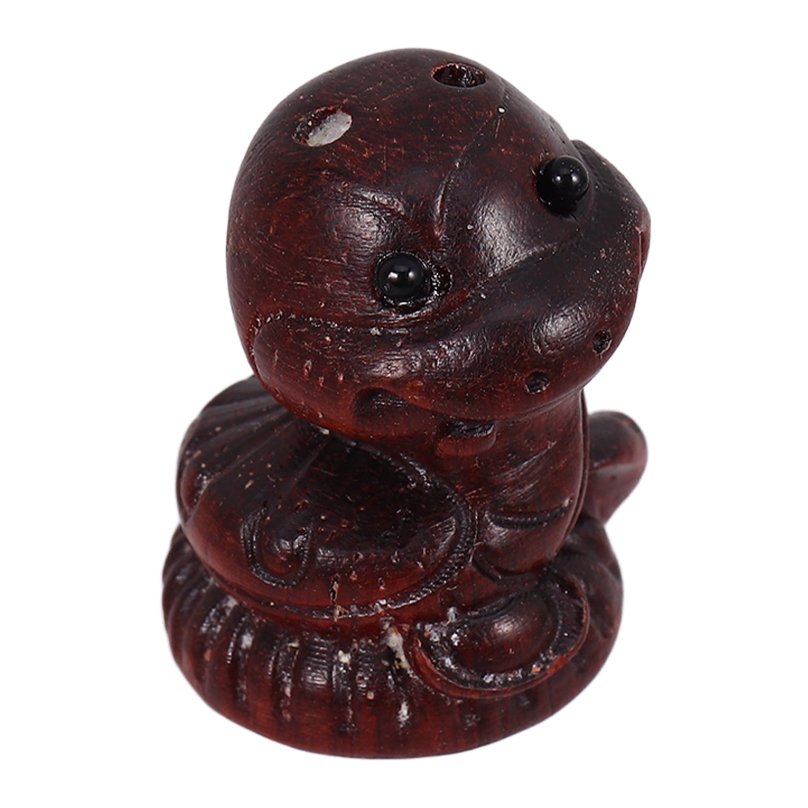 2025 Year of The Snake Statue Zodiac Animal Figure Dark Brown