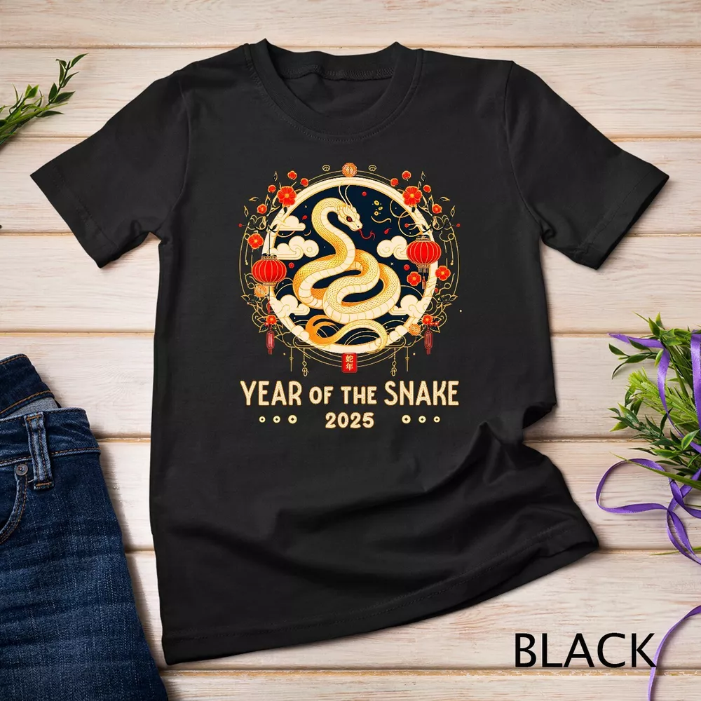 2025 Year of the Snake, Chinese Lunar Calendar, New Year TShirt Unisex