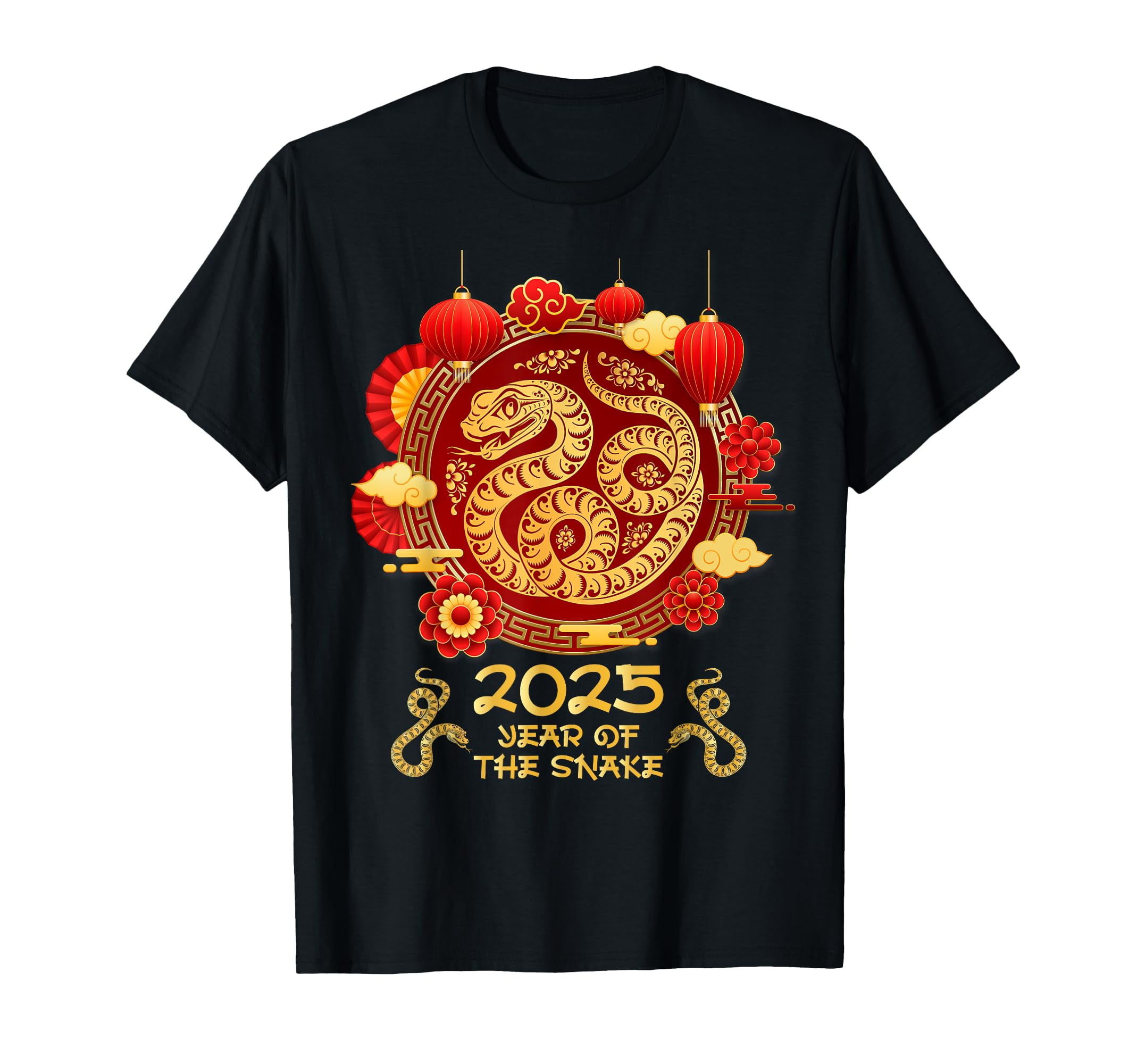 2025 Year of the Snake Chinese Zodiac Lunar New Year design TShirt