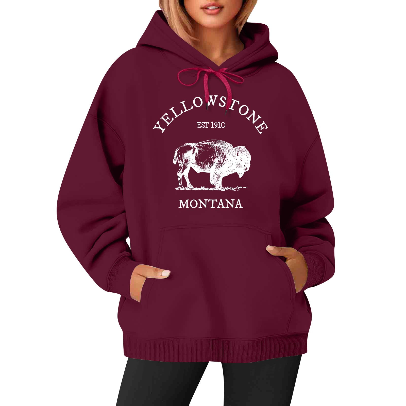 2025 Yellowstone Dutton Women's Print Hoodie Yellowstone Hoodie