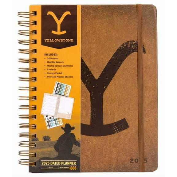 2025 Yellowstone: The Dutton Ranch 13-Month Weekly Planner, (Spiral-Bound)