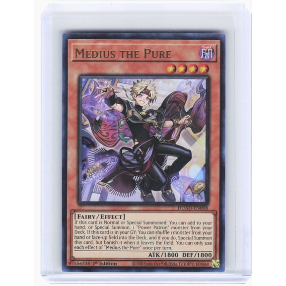 2025 YuGiOh Medius the Pure DUAD-EN008 Duelist's Advance UR Foil 1st Edition Trading Card