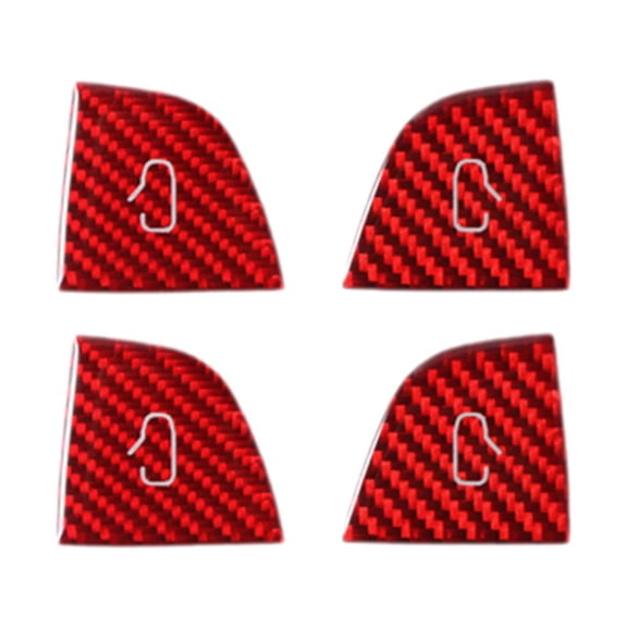 2025 for Tesla Model Y Juniper Model 3 Highland Door Open Button Sticker Compatible Carbon Fiber Door Lock Switch Trim Interior