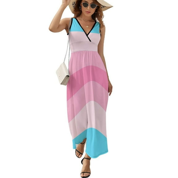 2025 ladies dresses summer dresses evening wedding chic elegant Dress Sleeveless Flag Pride Woman Trans