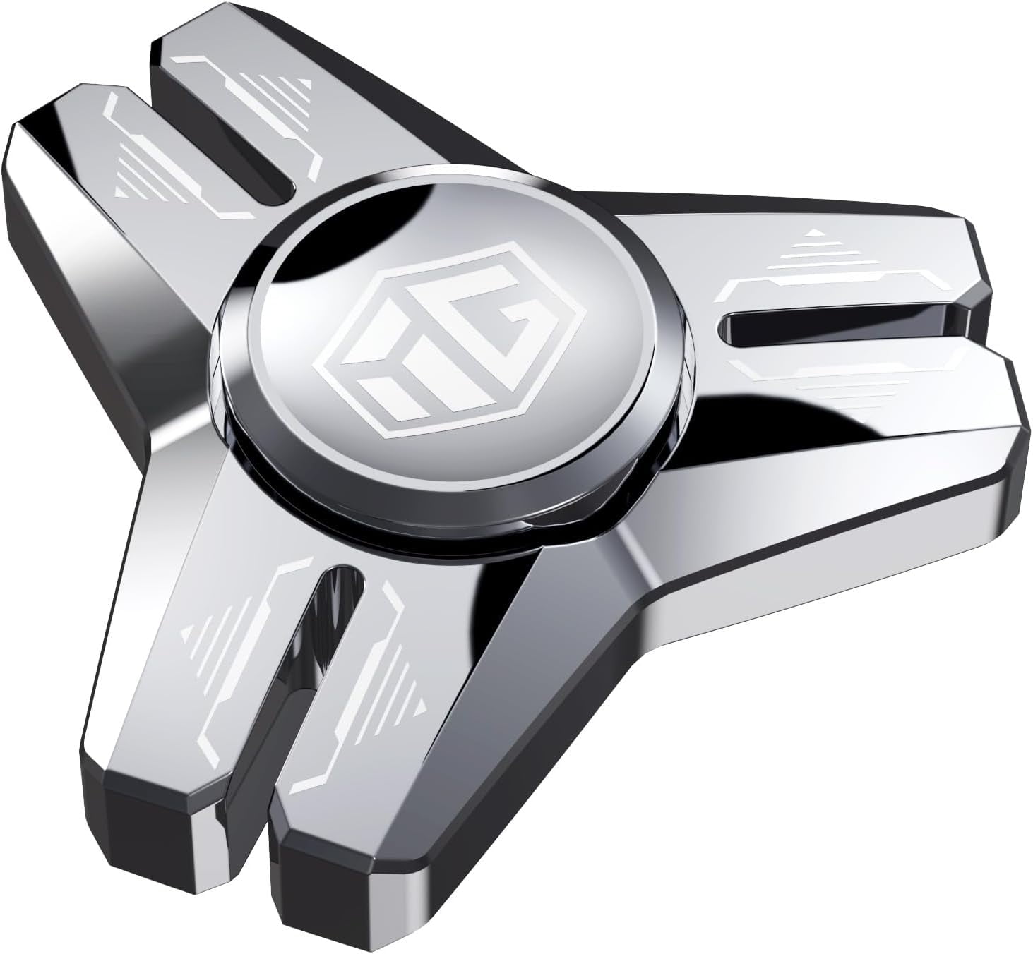 2025 latest Durable Stainless Steel Fidget Spinner - Smooth & Long Spin Times for Stress Relief, Focus, and Anxiety Reduction