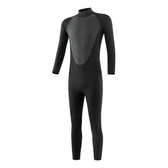 2025 men's 3mm embossed one piece warm diving suit with back zipper surfing wetsuit