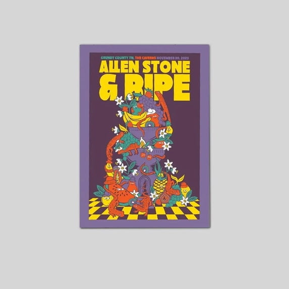 2025 music event poster allen stone ripe inspired wall art Size 24''x36 ...