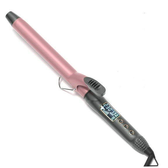 2025 new Hair Curling Wand - LCD Digital Display Ceramic Tourmaline Curling Iron for Beach Waves & Loose Curls(25mm)