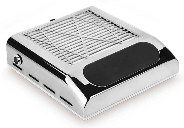 2025 new 80W Adjustable-Speed Nail Dust Collector - Powerful Yet Quiet Desktop Vacuum for Nail Art & Salon Use（Silver）