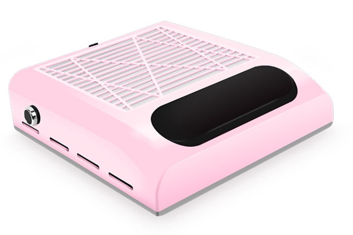 2025 new 80W Adjustable-Speed Nail Dust Collector - Powerful Yet Quiet Desktop Vacuum for Nail Art & Salon Use（pink）