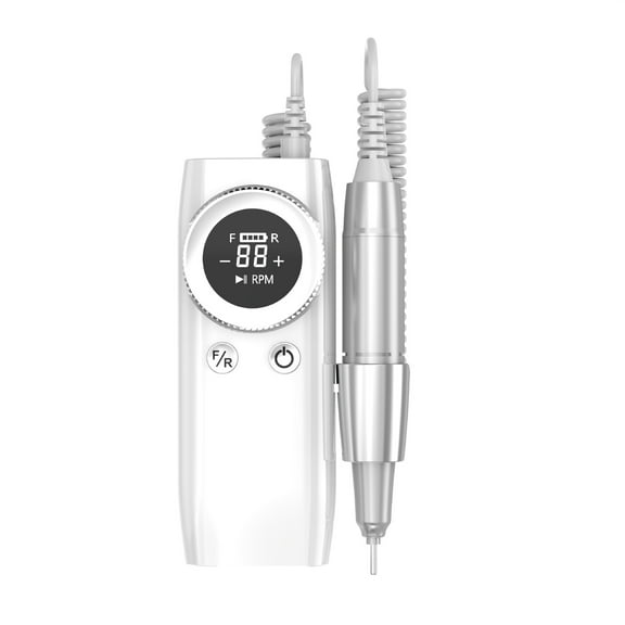 2025 new Electric Nail File Machine USB Rechargeable & Portable Nail Drill for Salon & Home UsePearl White