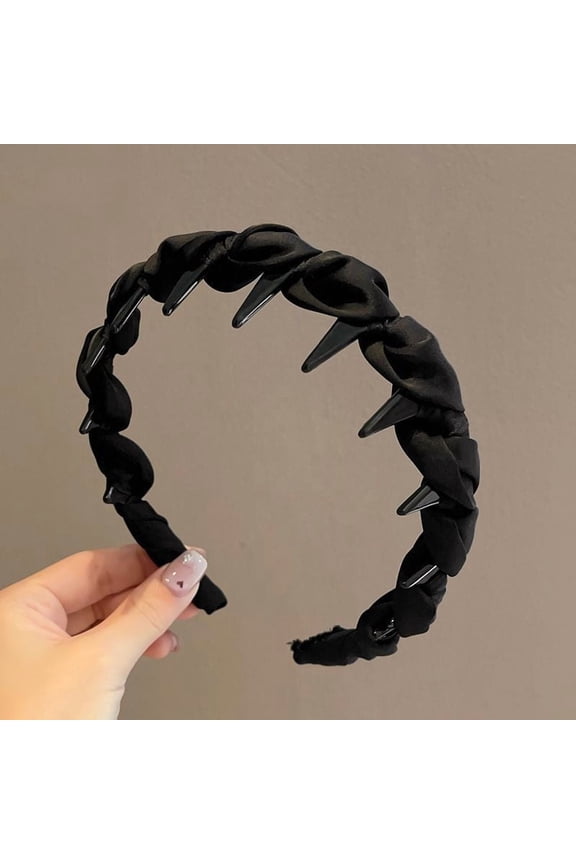 2025 New High Crown Headband for Women's Daily Wear, Face-Washing Headband Specialised Hair Accessory (Black)