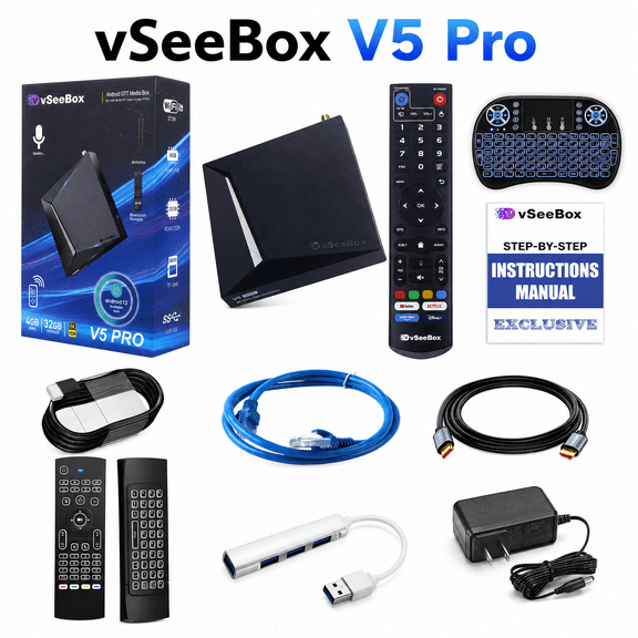 2025 V5 Pro New Version Android 12, 4GB RAM, 32GB Storage,Time Shift, Parental Control