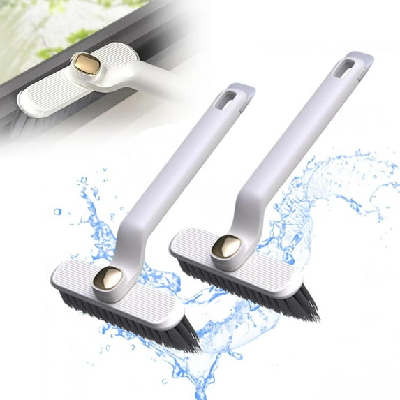 2025Upgrade Multi-Function 360° Rotating Grout Cleaning Brush, No Dead Corners (2 Pcs, White)