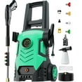thumbnail image 1 of 2025upgraded Electric Pressure Washer with Touch Screen, 5000PSI Max 3.3GPM，Adjustable 8 Level,4 Quick Connect Nozzles, Inlet Hose & Filter& Foam Cannon for Cars/Fences/Driveways/Home Cleaning, 1 of 4