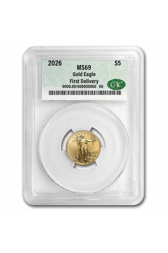 2026 1/10 oz American Gold Eagle MS-69 CAC (First Delivery)
