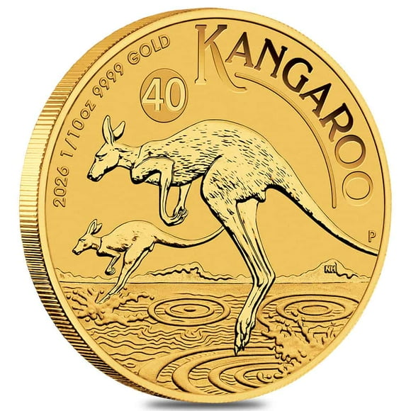 2026 1/10 oz Australian Gold Kangaroo Perth Mint BU
