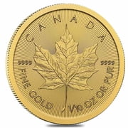 2026 1/10 oz Canadian Gold Maple Leaf $5 Coin BU Sealed
