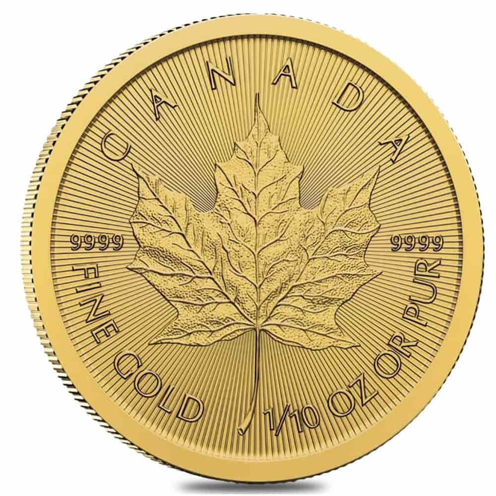 ROYAL CANADIAN MINT 2026 1/10 oz Canadian Gold Maple Leaf $5 Coin BU (Sealed)