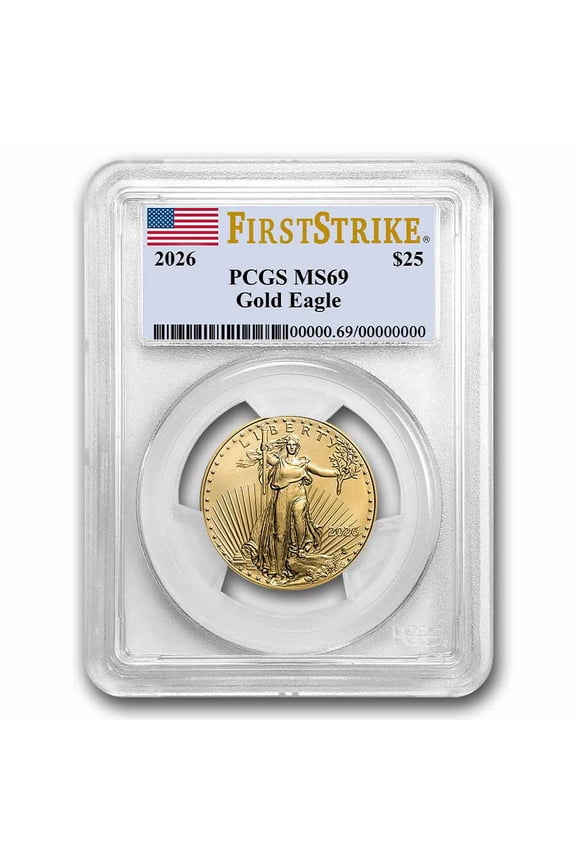 2026 1/2 oz American Gold Eagle MS-69 PCGS (FirstStrike)