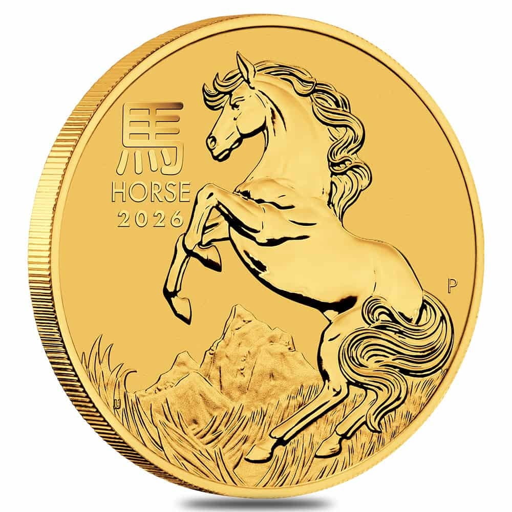2026 1/2 oz Gold Lunar Horse BU Australian Perth Mint