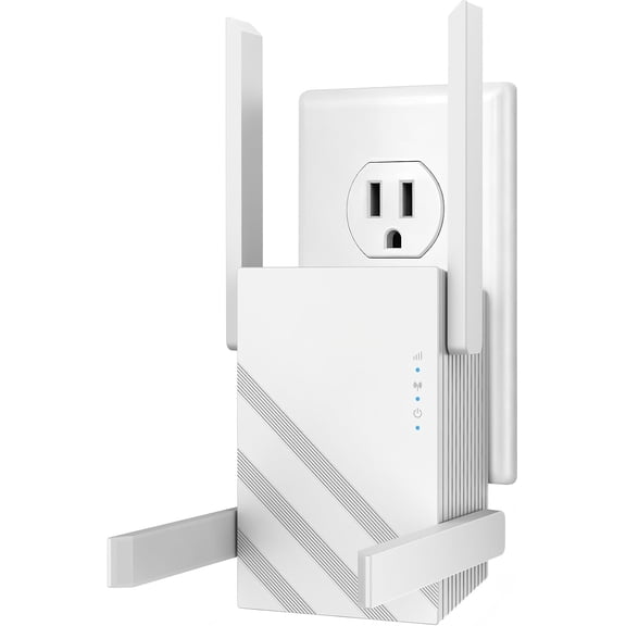 2026 1.2Gbps WiFi Extender Signal Booster, Up to 12880 Sq. Ft, Dual Band(5GHz/2.4GHz), Easy Setup WiFi Range Extender for Home with Ethernet Port, Stable Speed Repeater with 100+ Devices