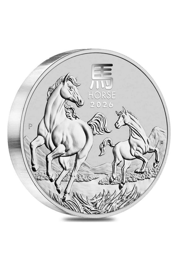2026 1 Kilo Silver Lunar Horse BU Australian Perth Mint