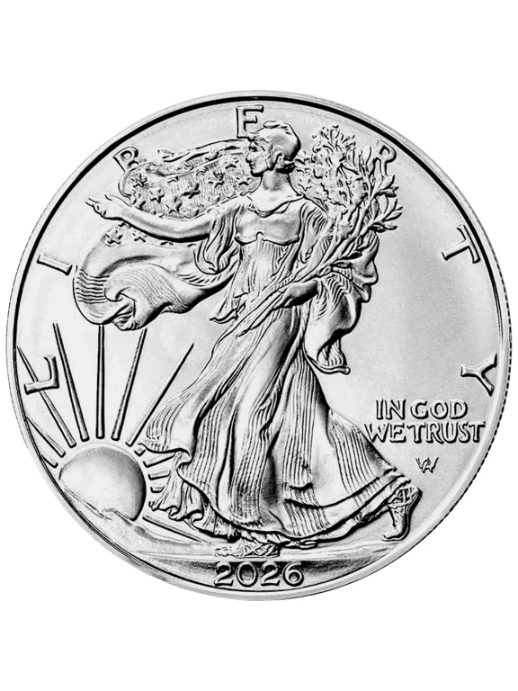 2026 1 oz .999 Fine Silver American Eagle $1 Coin BU