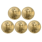 2026 1 oz American Gold Eagle Coin BU - 5 Coins