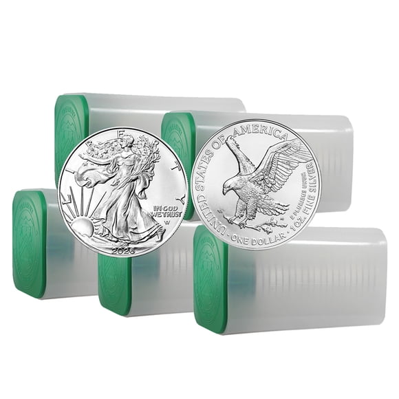 2026 1 oz American Silver Eagle Coin BU - Lot of 100