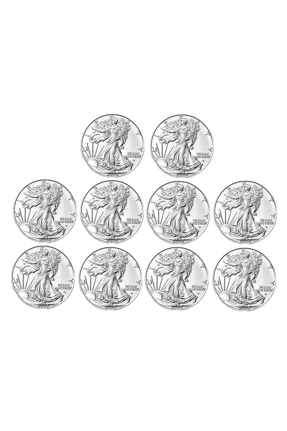 2026 1 oz American Silver Eagle Coin BU - Lot of 10