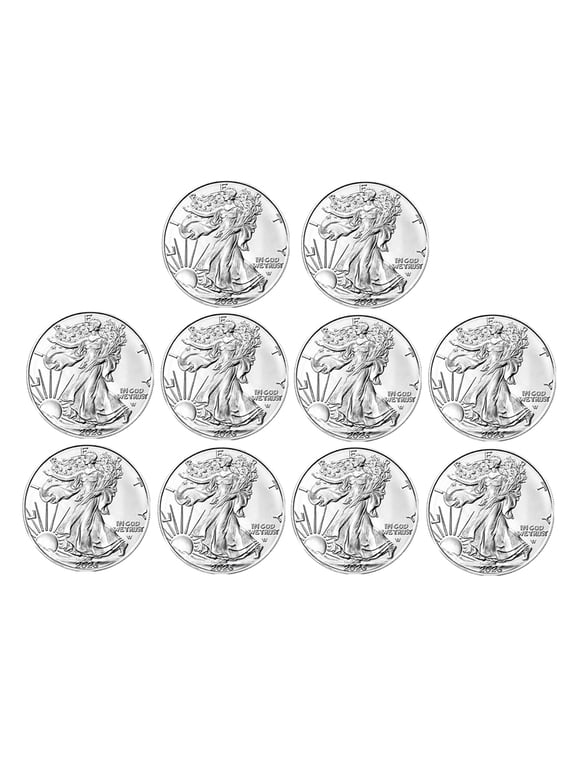 2026 1 oz American Silver Eagle Coin BU - Lot of 10