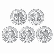 2026 1 oz Austrian Silver Philharmonic Coin - Lot of 5