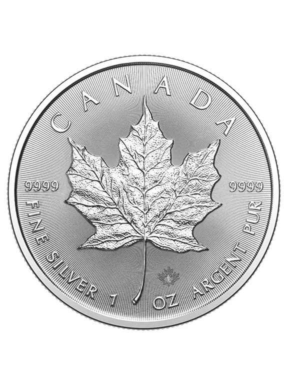 2026 1 oz Canada 9999 Fine Silver Maple Leaf $5 Coin BU
