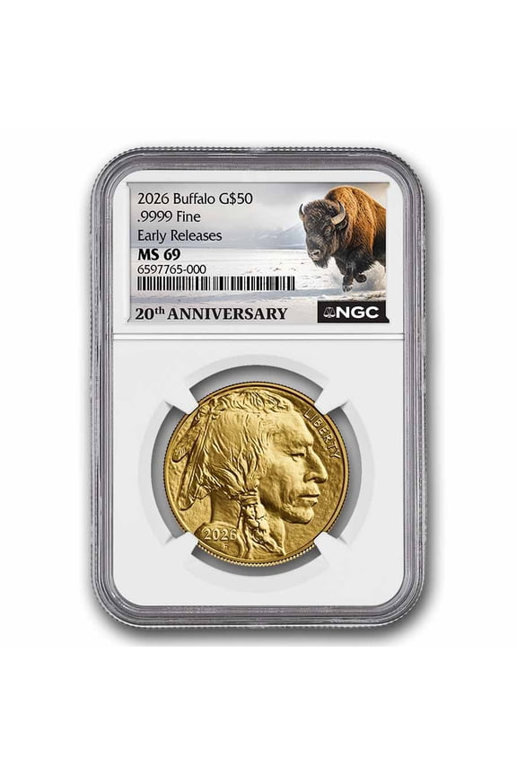 2026 1 oz Gold Buffalo MS-69 NGC (ER, 20th Anniversary)