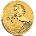 thumbnail image 1 of 2026 1 oz Gold Lunar Horse Dragon Privy BU Australian Perth Mint, 1 of 3