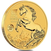 2026 1 oz Gold Lunar Horse Dragon Privy BU Australian Perth Mint