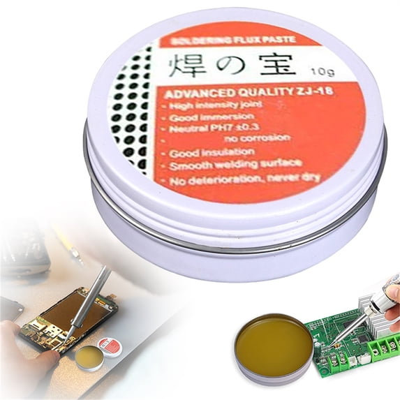 2026 10g Solder Paste Flux for Electronics – No-Clean Rosin Core Soldering Compound for Circuit Boards & DIY Repair, Hot Pink Tube (Iron)