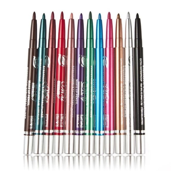2026 12pcs Cosmetics Makeup Eye Liner Pen