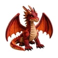 thumbnail image 1 of 2026 1Set Fantasy Themed Patchwork Dragon DIY Kit, Handmade Sewing Craft with Textured Finish, Whimsical 3D Dragon Ornament Making Project for Home Display (Red), 1 of 7