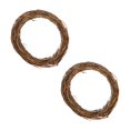thumbnail image 1 of 2026 2-Pack 20cm Grapevine Wreaths – Hand-Woven Natural Vine Flower Rings for Door, Wall & Table DIY Decor, Eco-Friendly & Rustic, 1 of 2