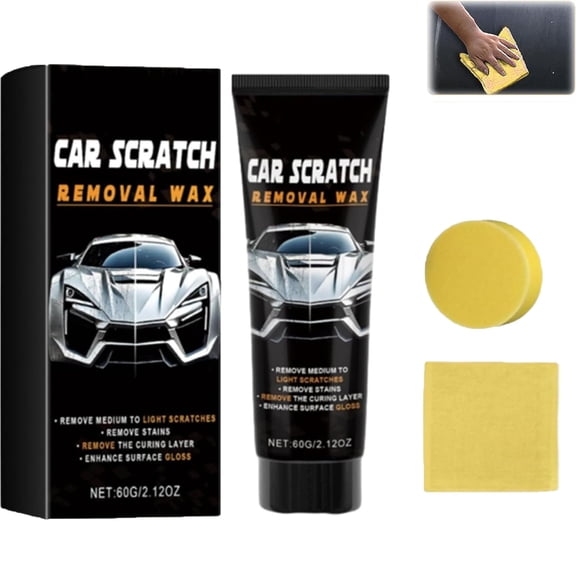 2026 2-in-1 Scratch Wax, Scratch Remover for Vehicles, Fast-Acting Repair, Masks Scratches, Protects Paintwork for Months, And Applies Easily