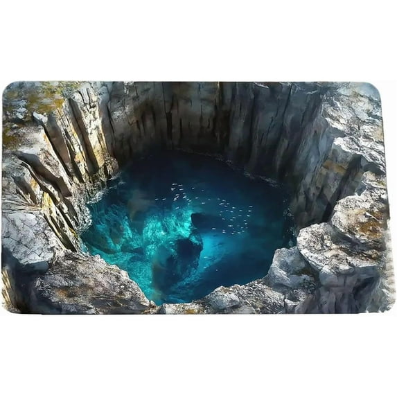 2026 2026 Optical Rug Bottomless Hole Doormat Indoor Outdoor Use For Entrance Living Room