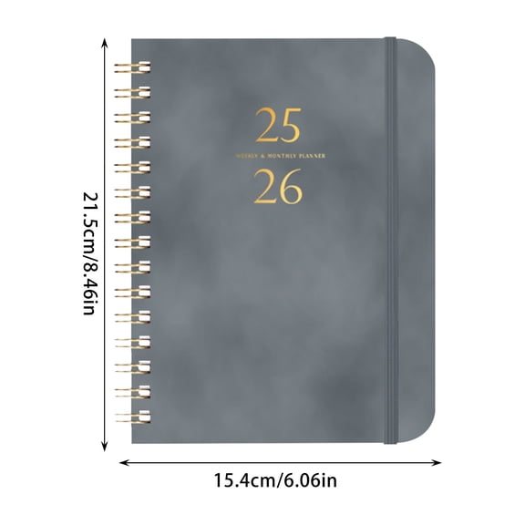 2026-2026 Student Weekly and Monthly Planner, Academic School Organizer with Tabs, Bleed-Resistant Paper and Interior Pockets for Home and Office Planning