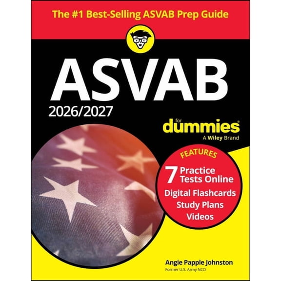2026/2027 ASVAB for Dummies (+ 7 Practice Tests, Flashcards, & Videos Online), (Paperback)
