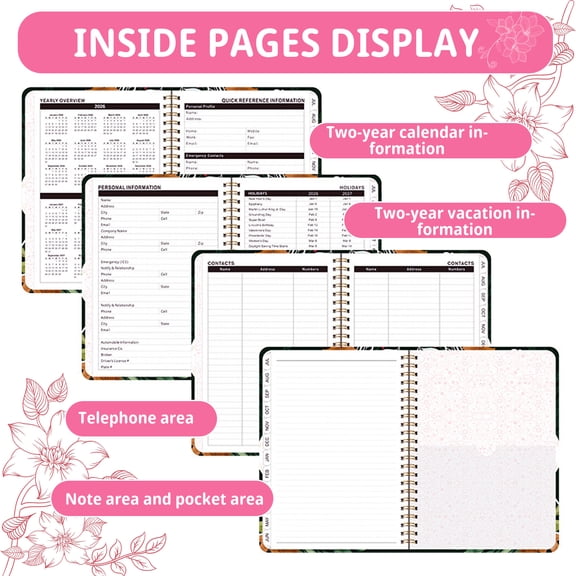 2026-2027 Academic Planner July 2026-June 2027, Weekly Monthly with Bookmark, 6"×8.5", 6 Covers