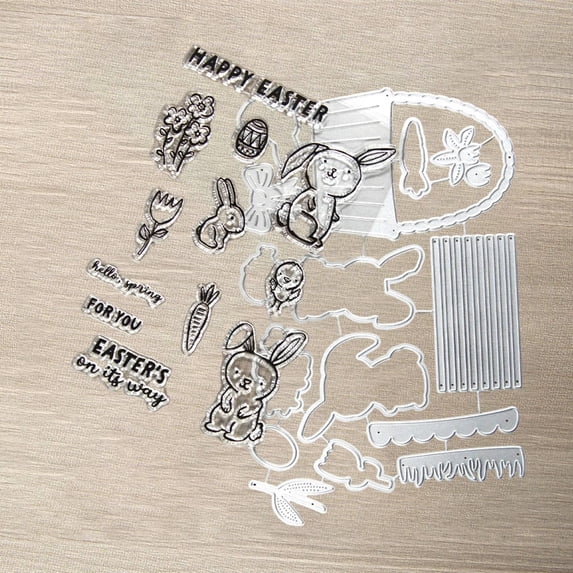 2026-2027 Clear Stamps and Cutting Dies Set — All-in-One Kit for Card Making, Scrapbooking & DIY Crafts, Compatible with Major Die Cutting Machines