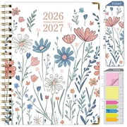 2026-2027 Excello Brands 8.5" x 11" Academic Year Full Color Hardcover Planner, Weekly/Monthly, 15 Month, Colorful Botanicals